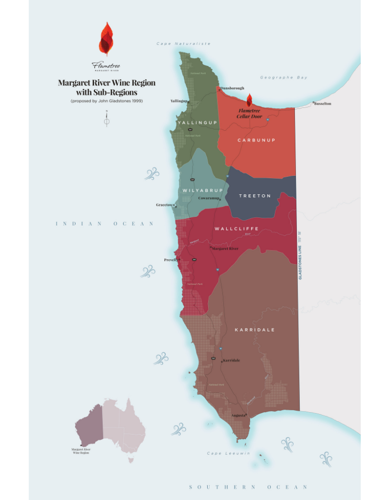 Margaret River Sub Regions Map